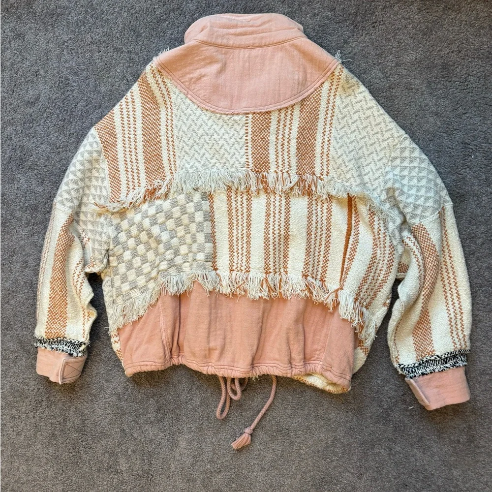COPY - Free People rare sweater fringe jacket. - Picture 2 of 8